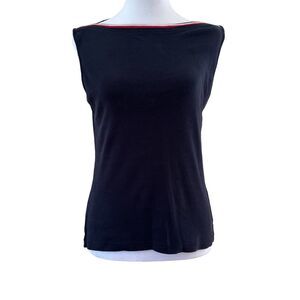 Tommy Hilfiger Women Sleeveless Blouse Navy Blue Size SP
